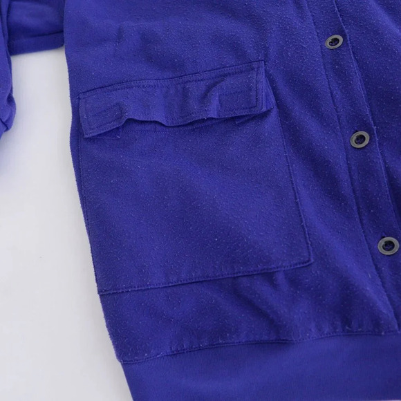 Vintage Miss Cambridge Purple Button Up Cardigan with Oversized Pocket Sweater L - Picture 8 of 10